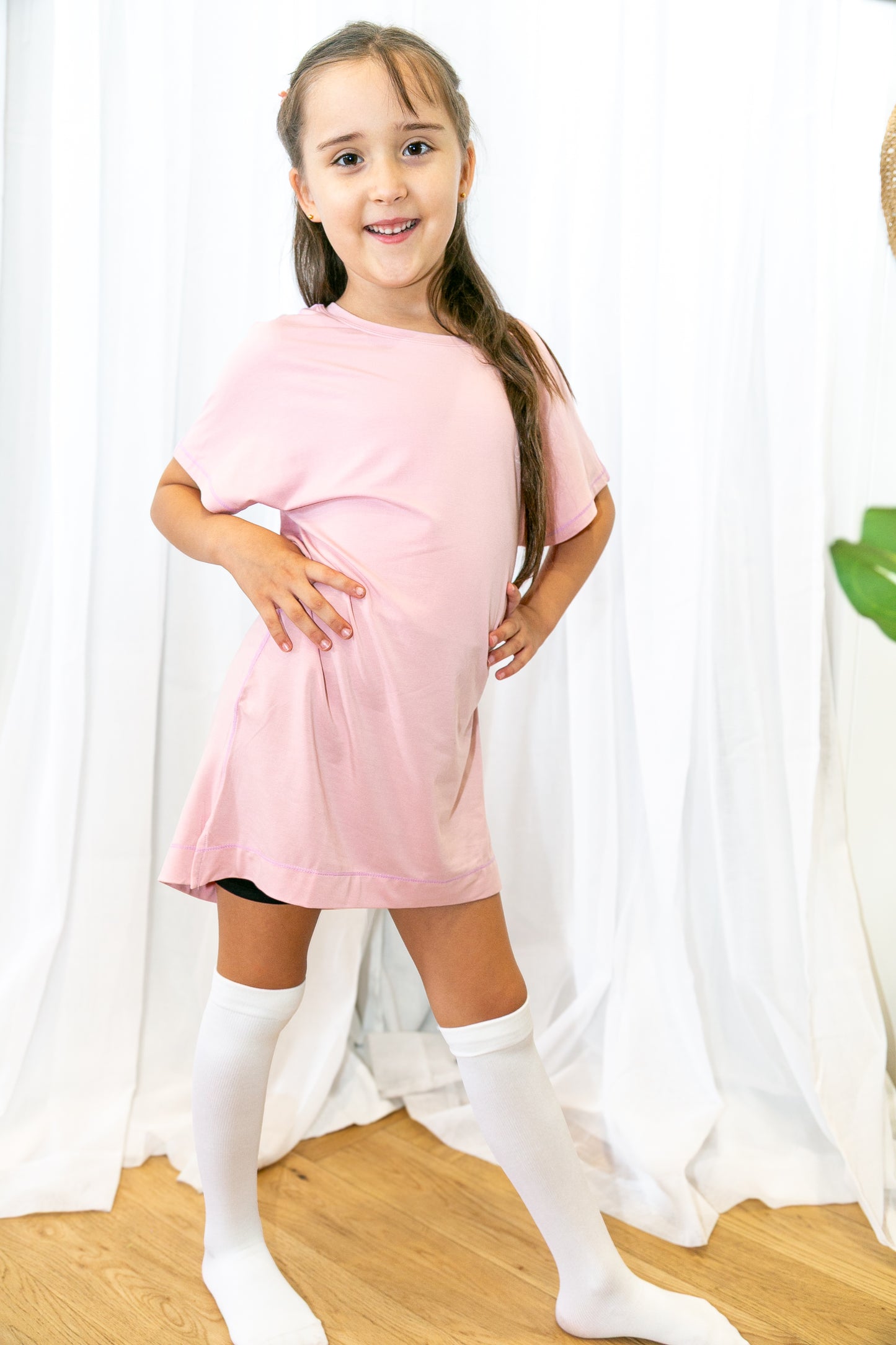 Vestido acogedor - Rosa