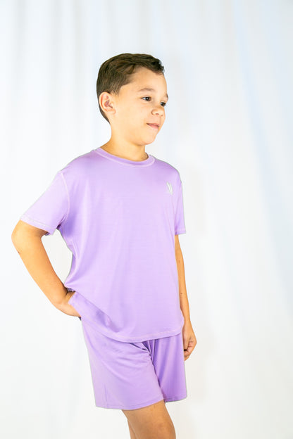 Cozy Loose Shorts - Purple