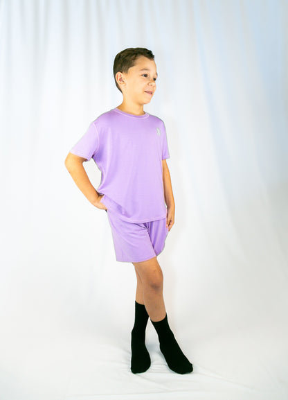 Cozy Loose Shorts - Purple