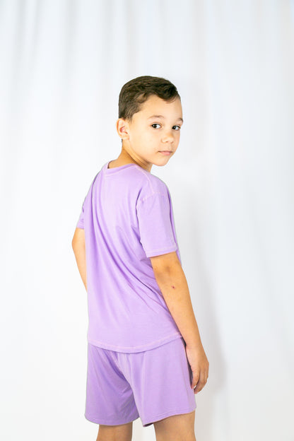 Cozy Loose Shorts - Purple