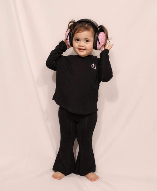 Cozy Flare Pants - Black