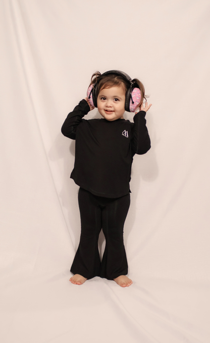 Cozy Long Sleeve Shirt - Black